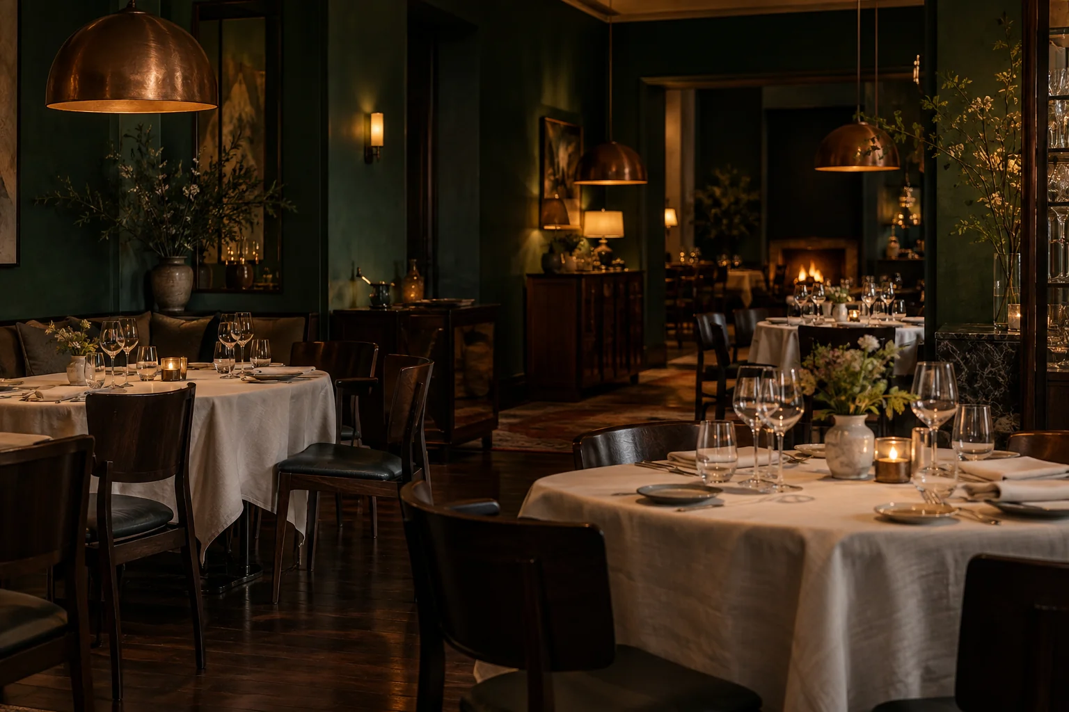 Salón del restaurante Brasa Lucerna